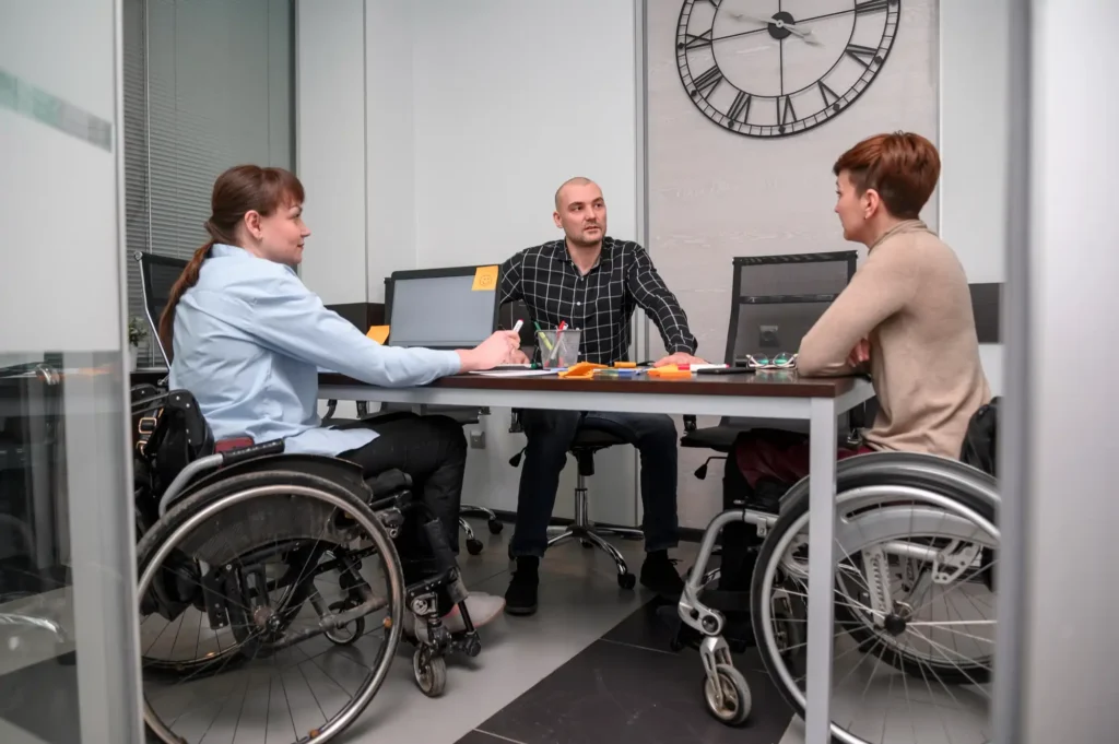businesswomen-wheelchair-long-view